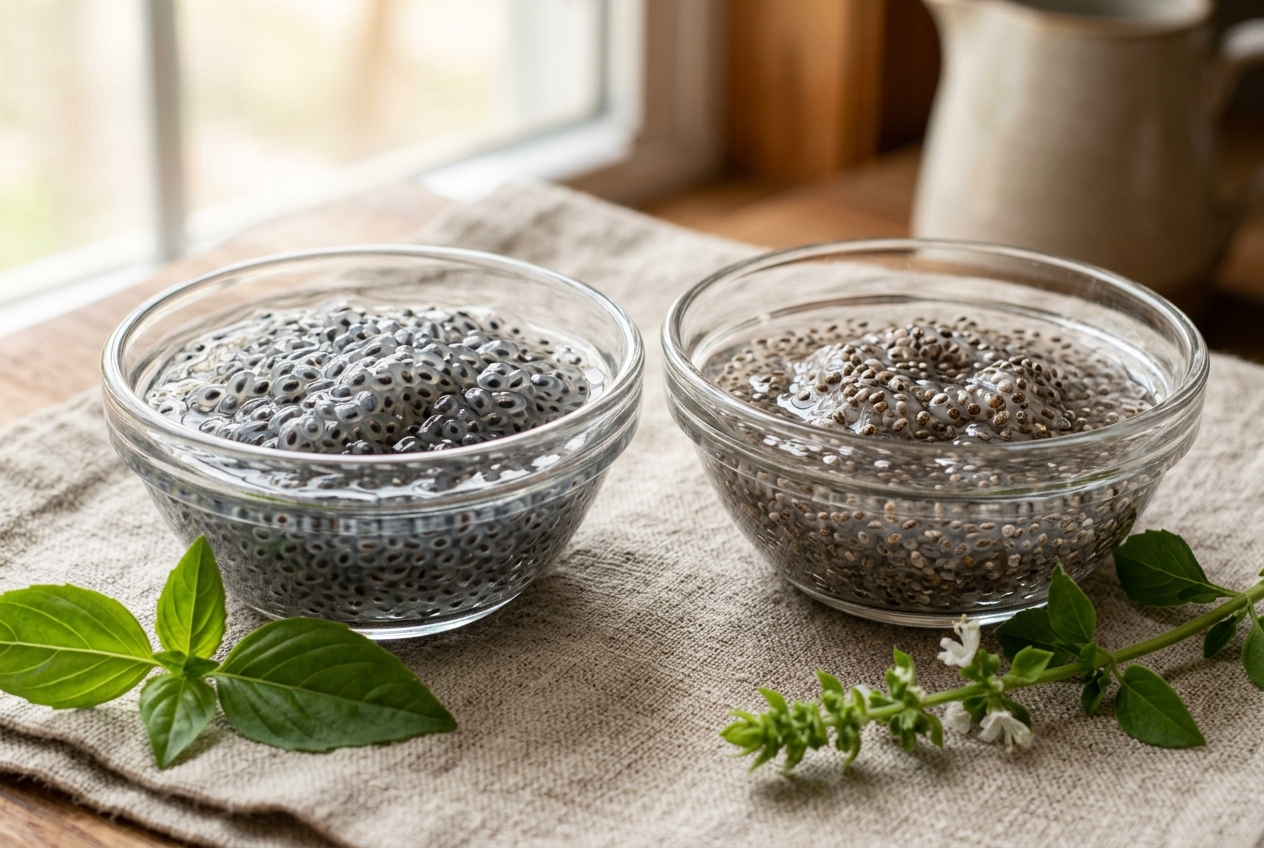 Basil Seeds vs. Chia Seeds: The Soluble Fiber Showdown for Satiety and Gut Motility